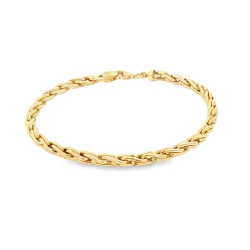 Bracciale Spiga misura 20,5 cm x 4 mm Oro Giallo 18 kt 7,94 gr 2
