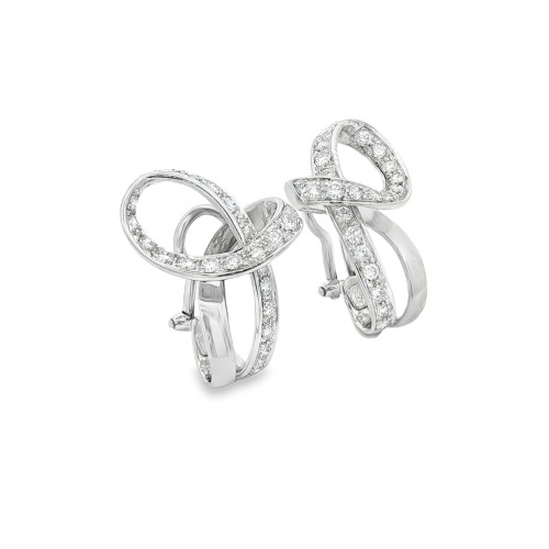Orecchino diamanti  ct 1,66F VS2  in Oro 18kt 12,91 gr
