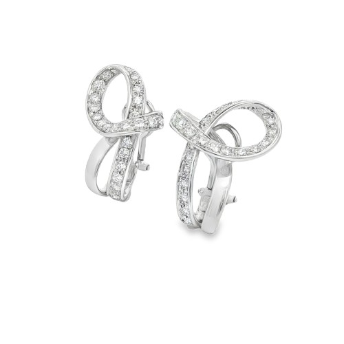 Orecchino diamanti  ct 1,66F VS2  in Oro 18kt 12,91 gr