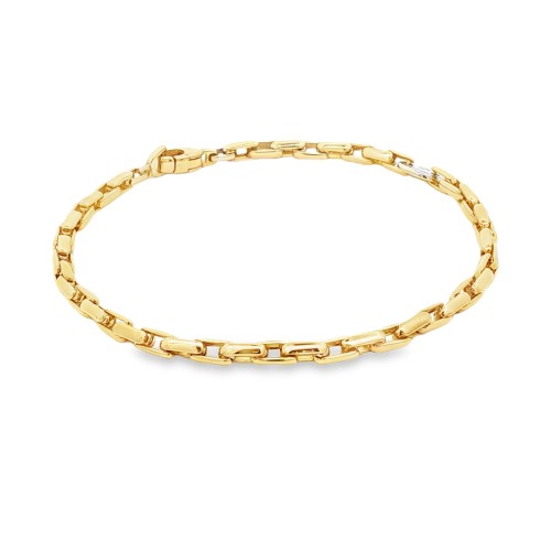 Bracciale Fantasia Cardano Rotondo misure 21,5 cm x 3,4 x 3,4 mm Oro Giallo 18 kt 10,46 gr