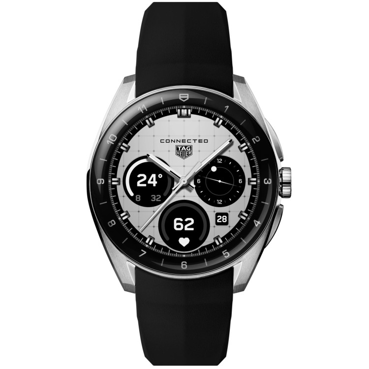 TAG HEUER CONNECTED SBT8010.BT0002 40 x 13,8  mm cassa Acciaio Lunetta Ceramica Nera.
