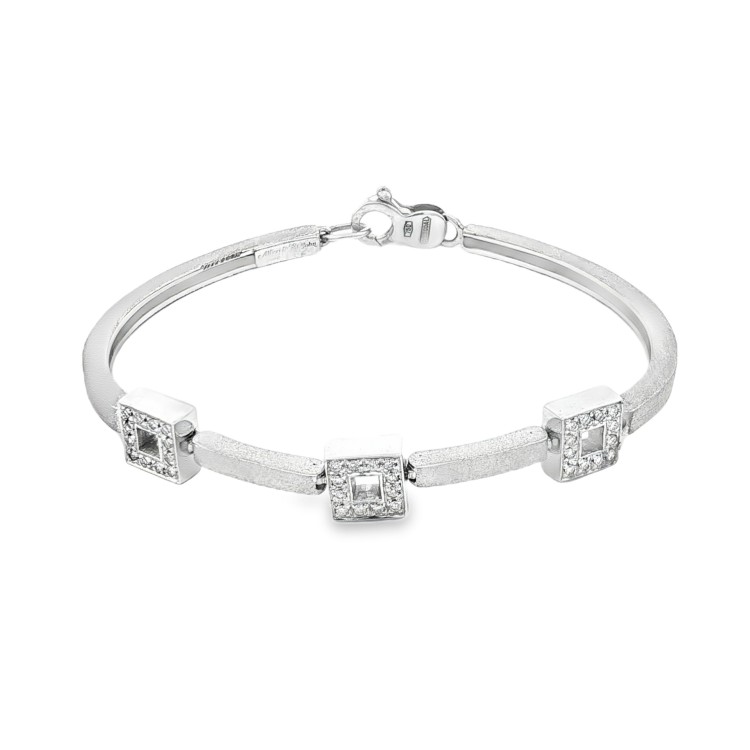 ALFIERI & St. JOHN Bracciale Diamanti ct 0,24 Oro 18 kt
