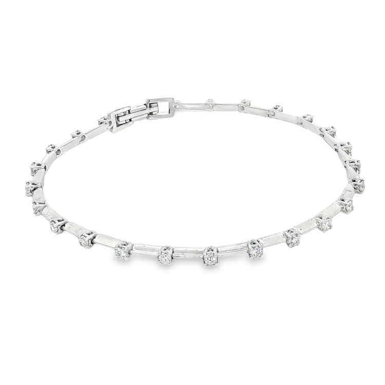 ALFIERI & St. JOHN Bracciale Diamanti ct 0,84 Oro 18 kt