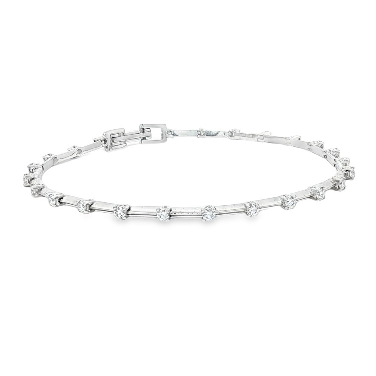 ALFIERI & St JOHN Bracciale n° 24 Diamanti ct 0,84 Oro 18 kt 6,97 gr