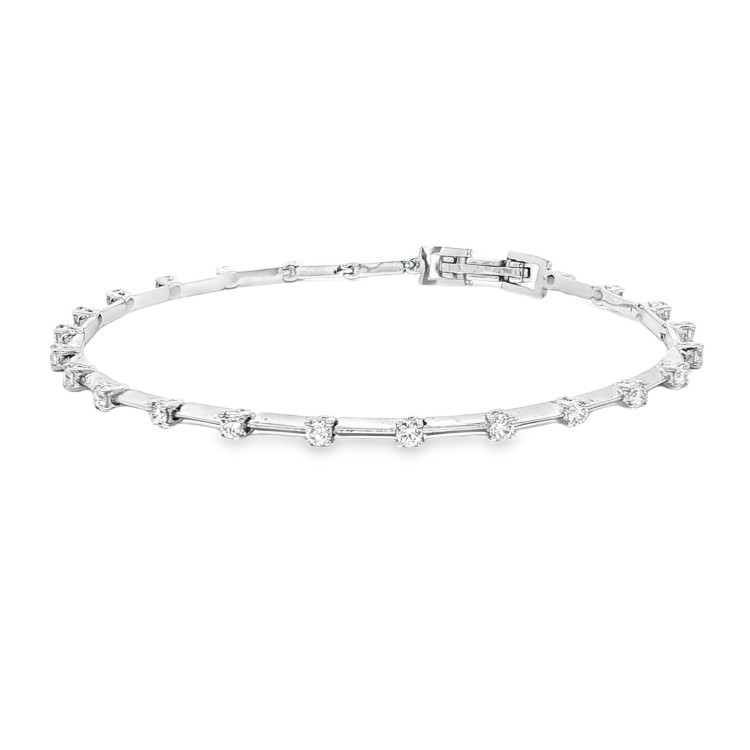 ALFIERI & St. JOHN Bracciale Diamanti ct 0,84 Oro 18 kt