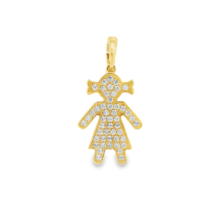 Pendente Bambina Oro 18 kt