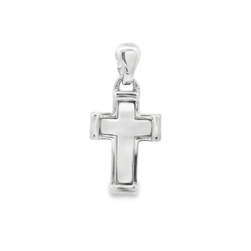 Croce Lucida e Satinata Oro 18 kt