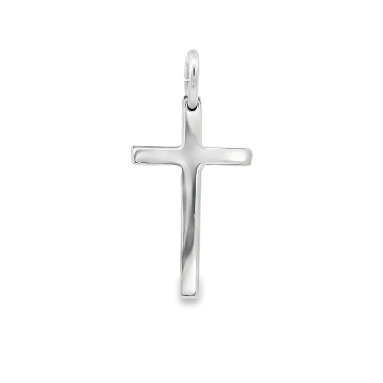 Croce misure 17 x 10,5 mm Oro Bianco 18 kt 1,02 gr