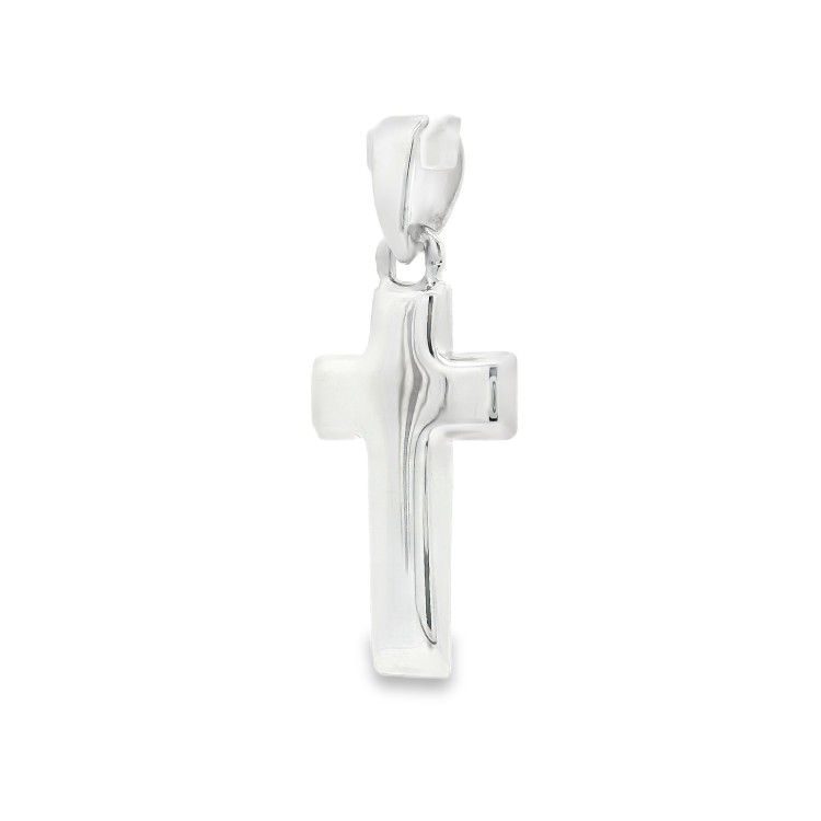 Croce misure 19 x 11,5 mm Oro Bianco 18 kt 1,63 gr