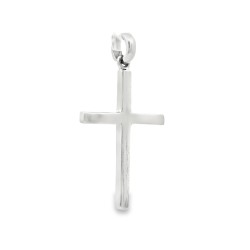 Croce Misure 25 x 12,5 x 1,7 mm Oro Bianco 18 kt 1,89 gr 2