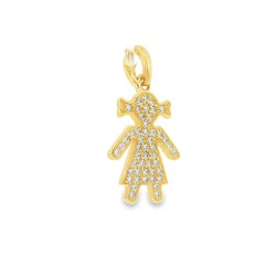 Pendente Bambina Oro 18 kt 2