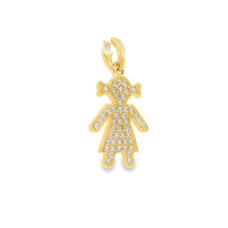Pendente Bambina Oro 18 kt