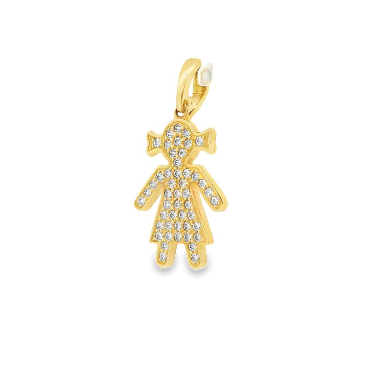 Pendente Bambina Oro 18 kt