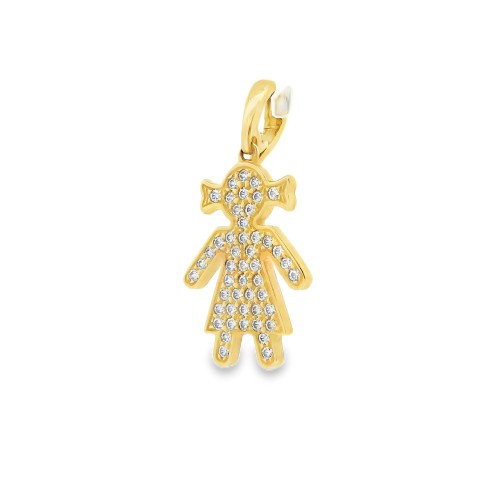 Pendente Bambina Oro 18 kt