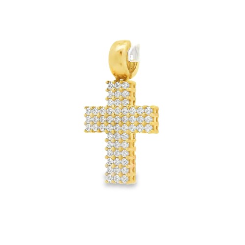 Pendente Croce Oro 18 kt