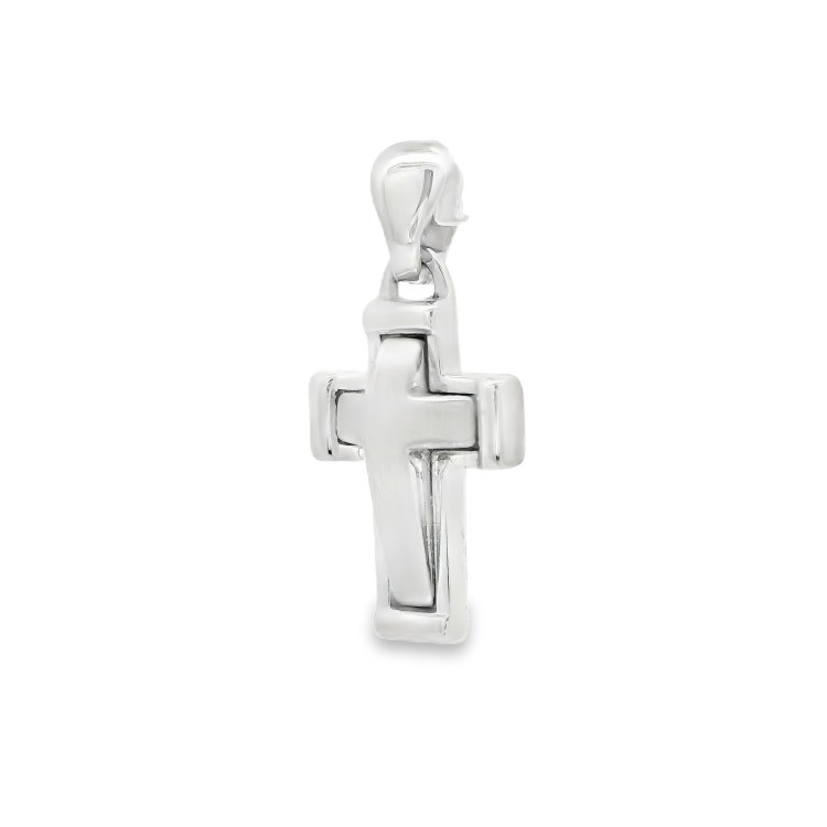 Croce Lucida e Satinata Oro 18 kt
