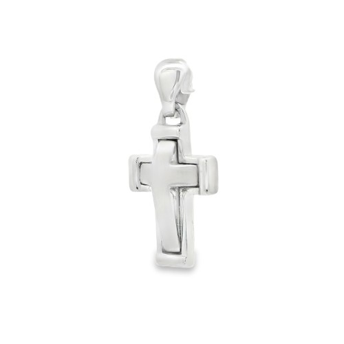 Croce Lucida e Satinata Oro 18 kt