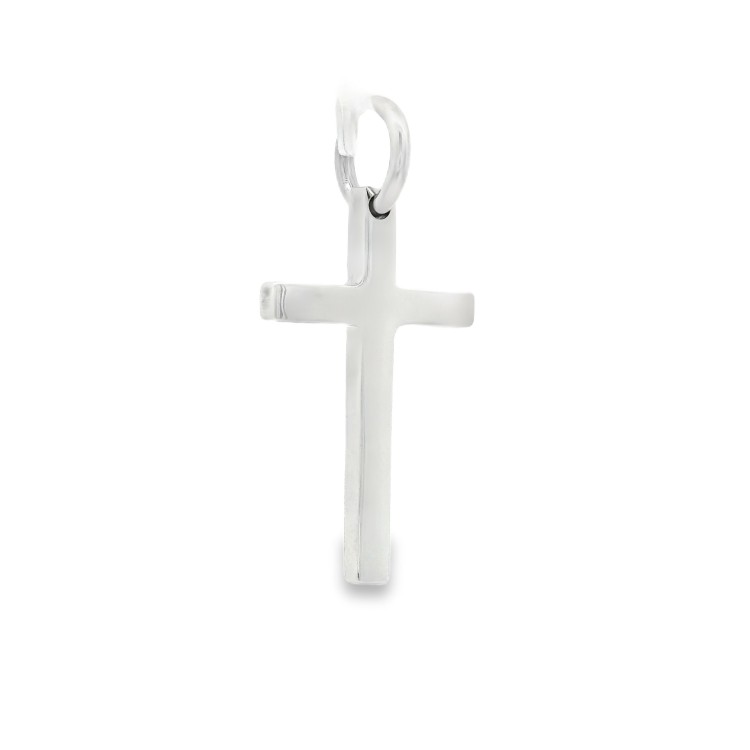 Croce misure 17 x 10,5 mm Oro Bianco 18 kt 1,02 gr