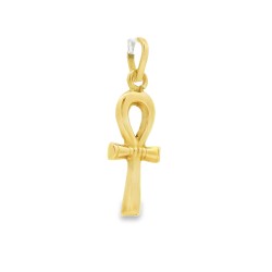 Croce Ankh o Croce Egizia Misure o Croce della Vita 19 x 10 mm Oro Giallo 750 18 kt 1,04 gr 2