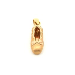 Pendente Scarpetta da Danza o da Punta misure 15,5 x 5,9 x 5.5 mm Oro Rosa 18 kt lucido e satinato 1,2 gr 2