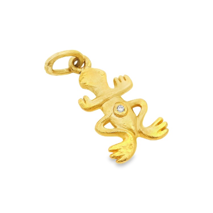 Pendente Precolombiano la Rana Oro 18 kt