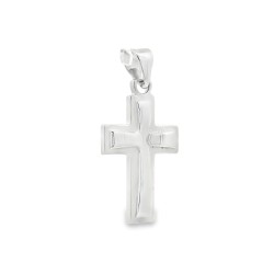 Croce Oro Bianco misure 19,5 x 13,5 750 18 kt 1,42 gr 2