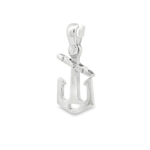 Pendente Ancora Smalto misure 14,5  x 11 x 1,3  mm Oro Bianco 18 kt 1,9 gr