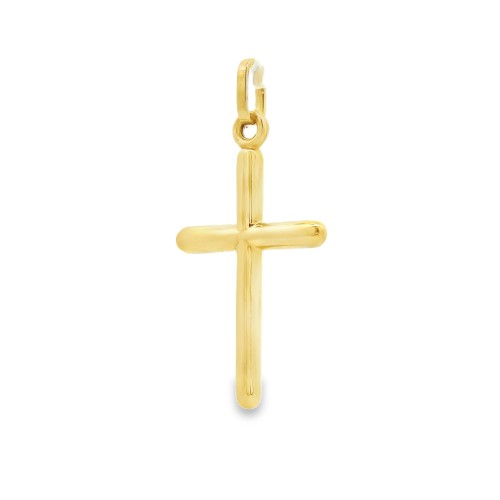 Croce Bastoncino liscia misure 23,5 x 16 mm Oro Giallo 18 kt 1,25 gr