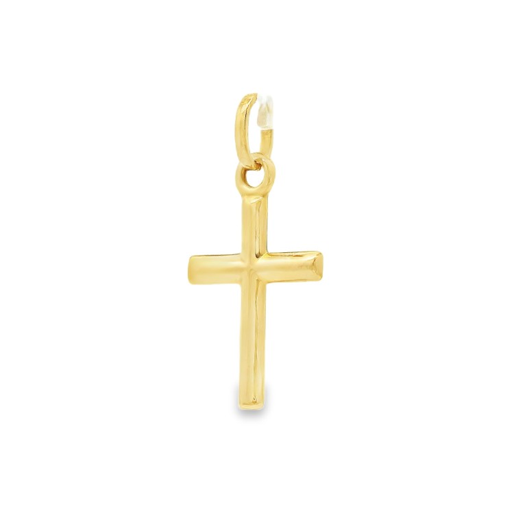 Croce Oro Giallo misure 16 x 12 x 1,7 mm 18 kt 0,53 gr