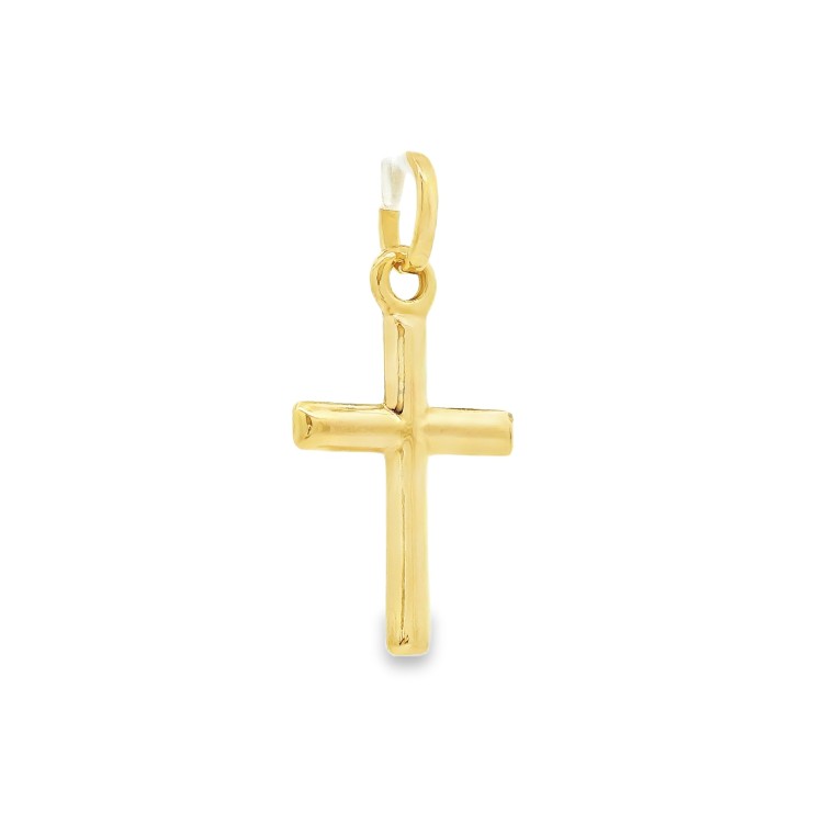Croce Oro Giallo misure 16 x 12 x 1,7 mm 18 kt 0,53 gr