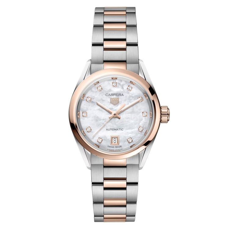 TAG Heuer Carrera Data Orologio automatico, 29 mm, Acciaio e oro WBN2450.BD0569