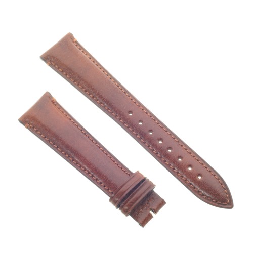 Cinturino Pelle Cuoio Tamponato Marrone 20/16 mm B54B classico.