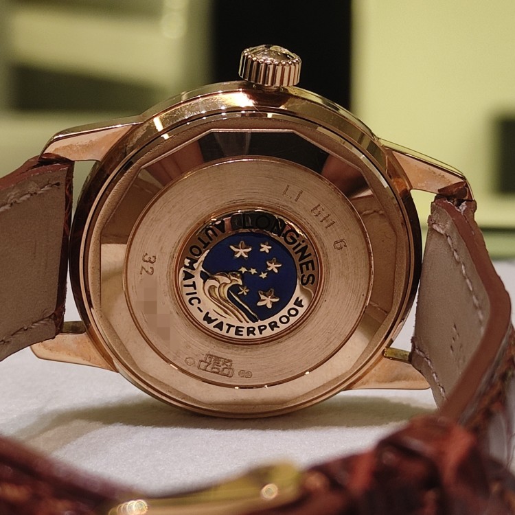 LONGINES Heritage CONQUEST L1.611.6.78.9 Automatico 35 mm.Oro rosa 18 kt