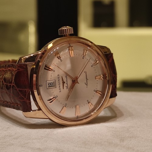 LONGINES Heritage CONQUEST L1.611.6.78.9 Automatico 35 mm.Oro rosa 18 kt