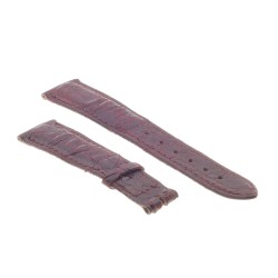 PHILIP WATCH Cinturino in Coccodrillo Rosso Bordeaux Lucido 18/14 mm. 2