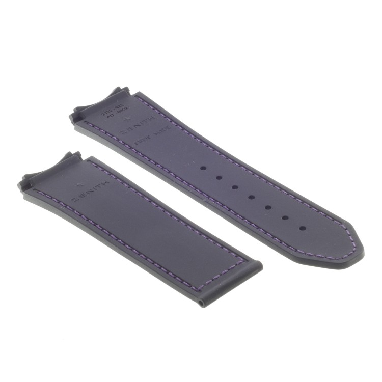 Zenith Cinturino Caucciù Viola 23/22 mm Defy El Primero 21, 97.9001.9004/80