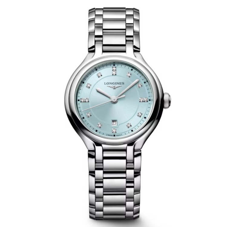 LONGINES PRIMALUNA L8.142.4.97.6 Azzurro 30 mm Acciaio.