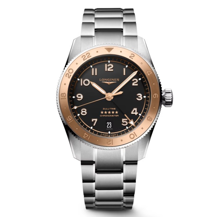 LONGINES SPIRIT ZULU TIME 1925 L3.803.5.53.6 Nero 39 mm.