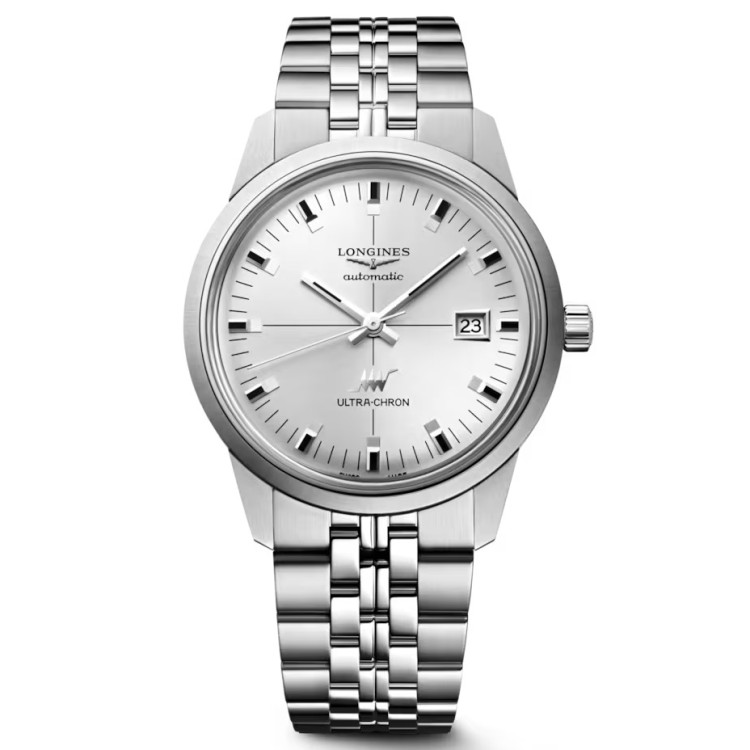 LONGINES ULTRA-CHRON CLASSIC L2.937.4.72.6 Argento 40 mm.