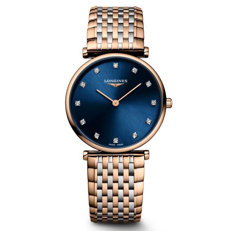 Longines Elegance L4.512.1.98.7 Quarzo 29 mm Blu Bracciale Acciaio