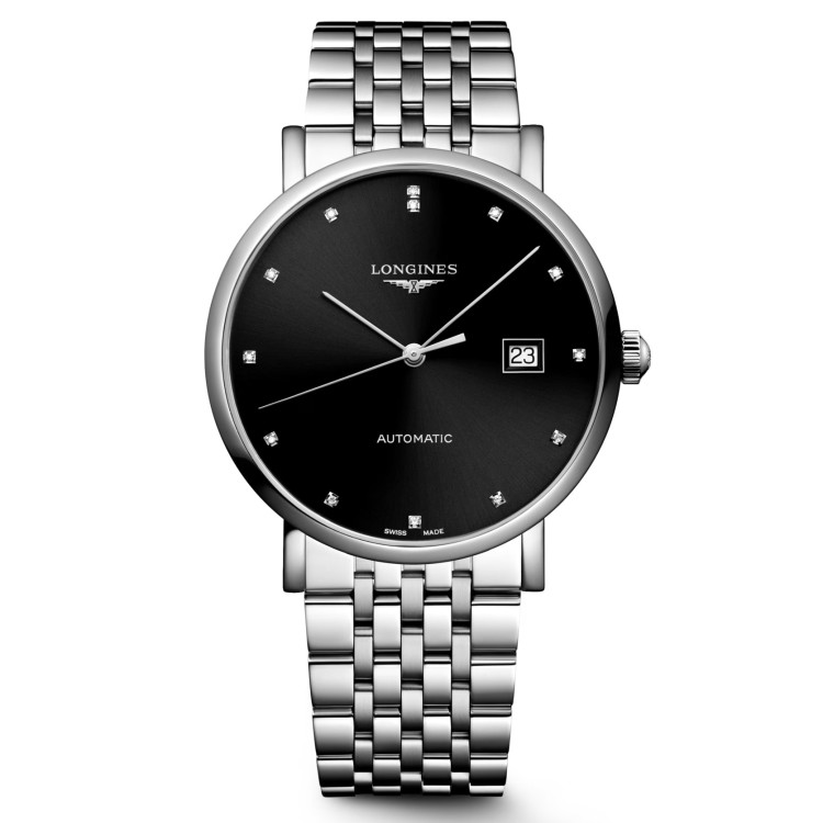 Longines Elegant L4.910.4.59.6 Automatico 39 mm Nero
