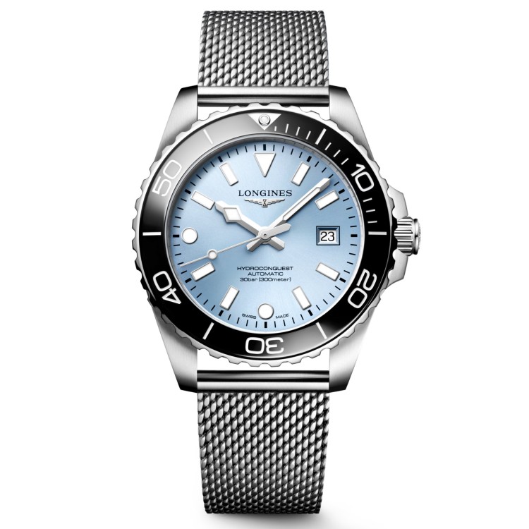 Longines Hydroconquest L3.788.4.99.6 Automatico 42 mm Blu Bracciale Acciaio