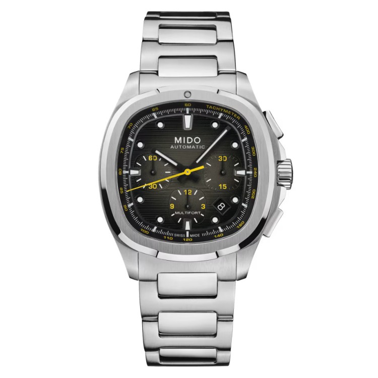 Mido Multifort M049.527.11.081.00 Cronografo Automatico 41.2 mm Acciaio Grigio