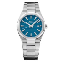 Mido Multifort M055.507.11.041.00 Automatico 40 mm Acciaio Blu Turchese Bracciale Acciaio
