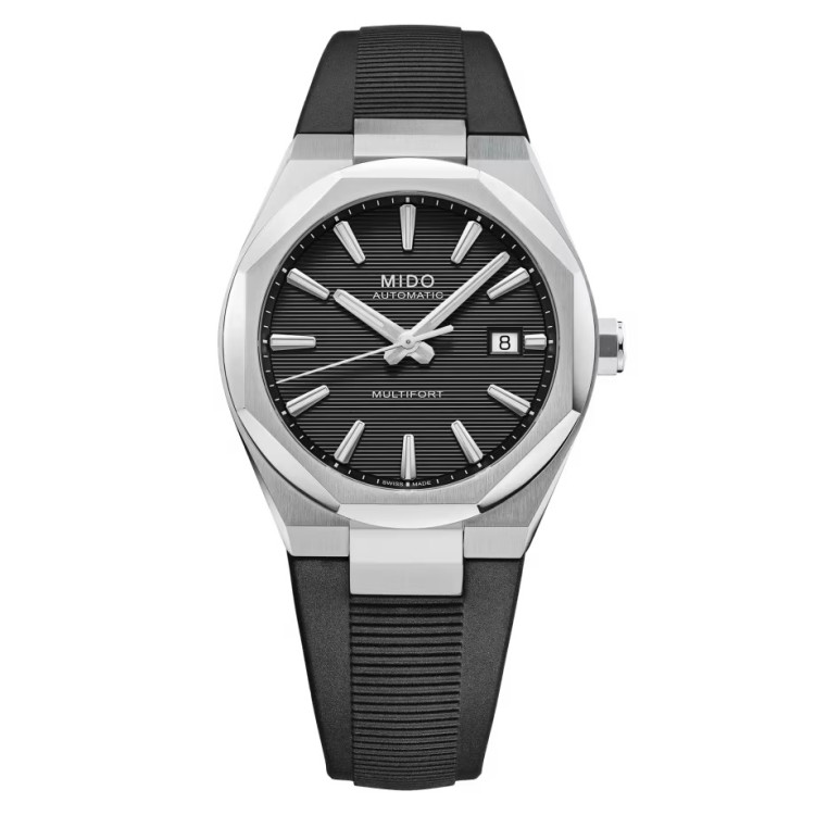 Mido Multifort M055.507.17.051.00 Automatico 40 mm Nero Caucciù
