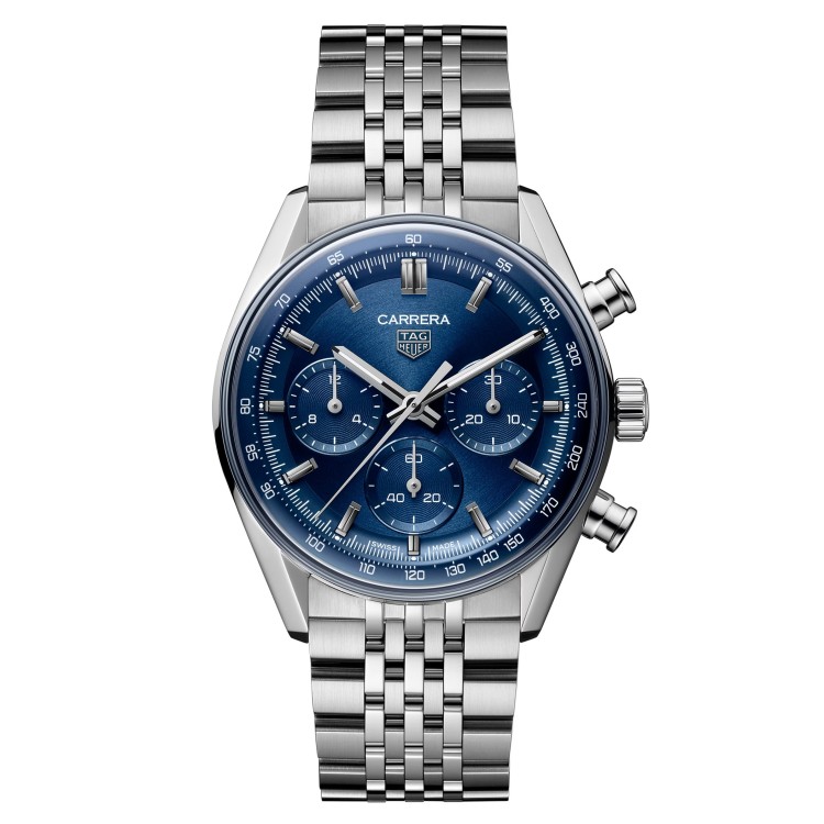 Tag Heuer Carrera CBS2113.BA0053 Cronografo Automatico 41 mm Blu Bracciale Acciaio
