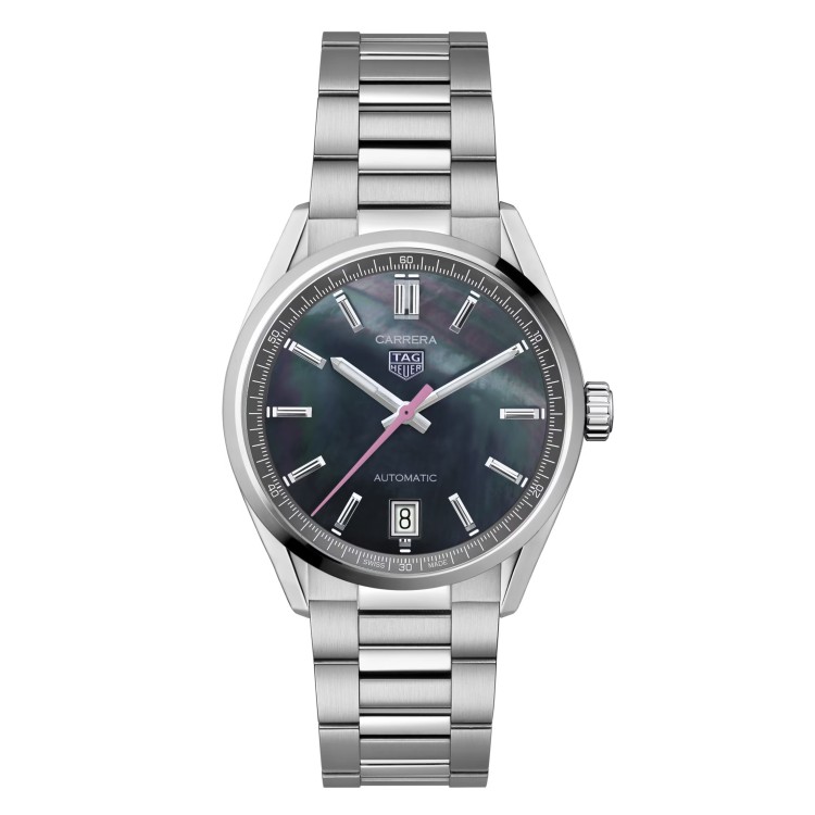 Tag Heuer Carrera WBN231F.BA0001 Automatico 36 mm Nero Bracciale Acciaio