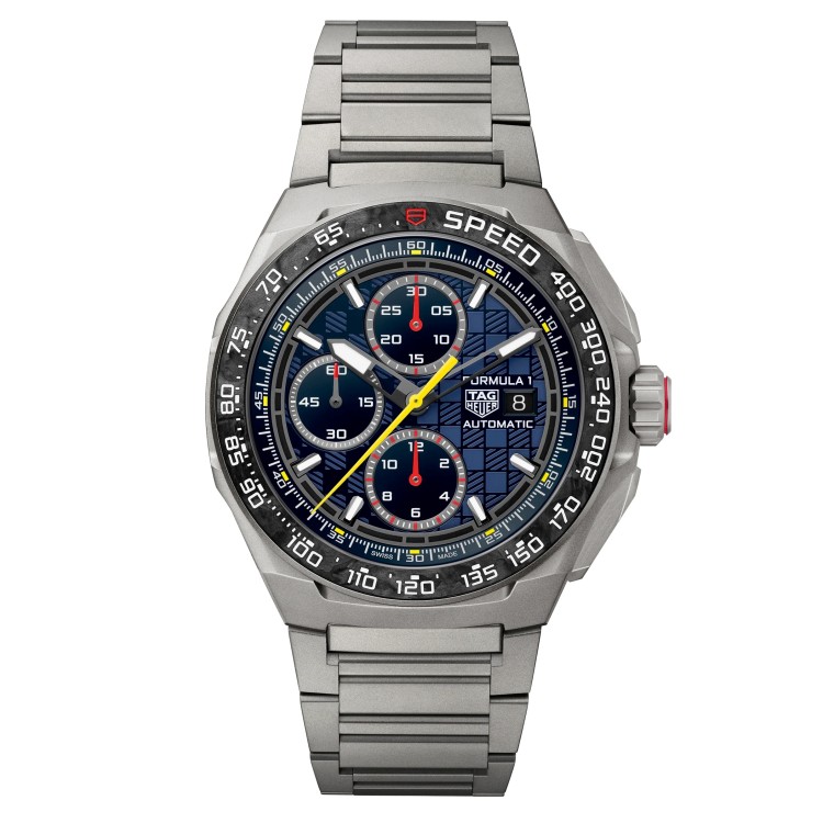 Tag Heuer Formula 1 CBZ2080.BF0009 Cronografo Automatico 44 mm Blu Bracciale Titanio