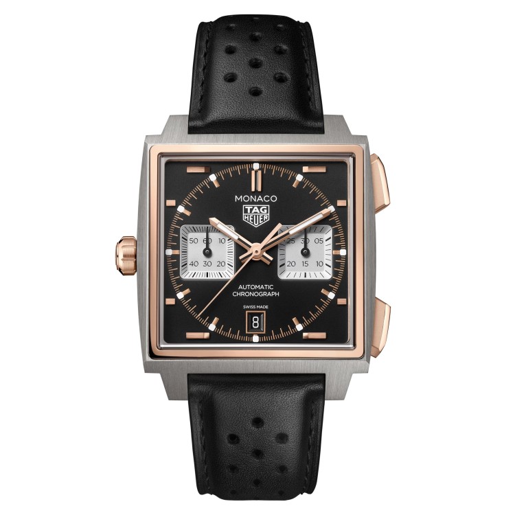 Tag Heuer Monaco CDW2150.FC8360 Cronografo Automatico 39 mm Oro Rosa Nero
