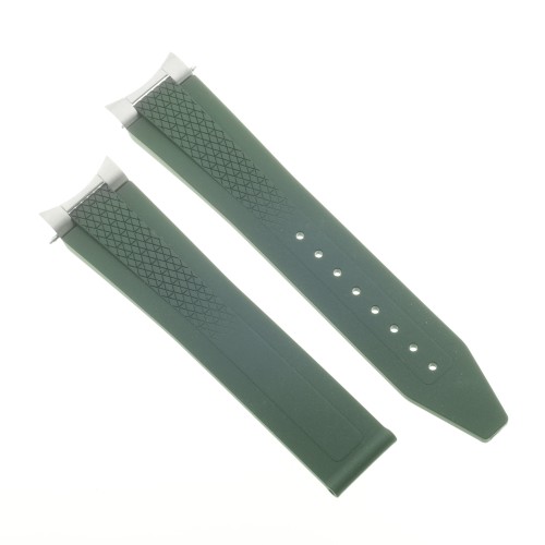 Longines Cinturino Caucciù verde 21/18 mm Conquest 2023, 41 mm,  L3.830.4